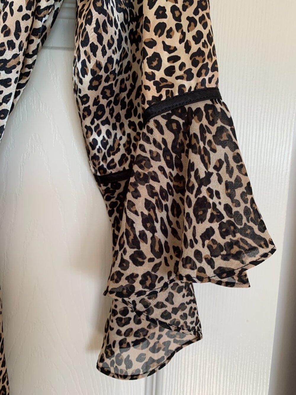 Silky Leopard Print Robe by George - Picture 5 of 6
